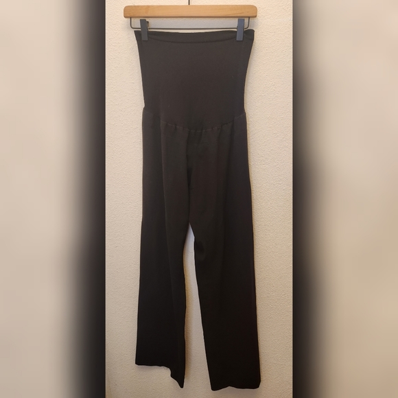 MOTHERHOOD MATERNITY Black Stretch Tummy Panel Pants - Picture 1 of 8
